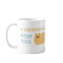 Pomeranian Poof Ball mugs