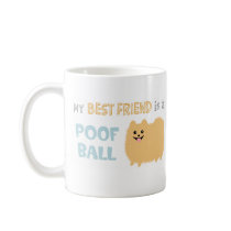 Pomeranian Poof Ball mugs