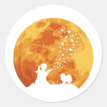Pomeranian Round Sticker