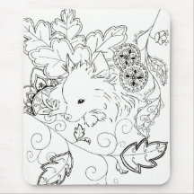 Pomeranian Sketch Mouse Pad