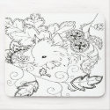 Pomeranian Sketch Mouse Pad mousepads by artology Pomeranian Sketch Mouse Pad mousepads