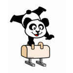 This is a cute shirt for pommel horse and gymnastics fans. Panda is performing a routine on the pommel horse, how cute! This Cute Union Gymnastics Dept shirt makes a cute gift for pommel horse fans and gymnasts!