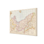 Pommern Atlas Map canvas prints