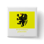 Pomorskie - Pomerania flag with name Buttons