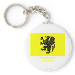 Pomorskie - Pomerania flag with name Key Chain