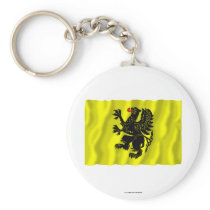 Pomorskie - Pomerania waving flag Keychains