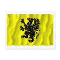 Pomorskie - Pomerania waving flag Post Cards