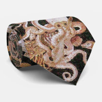 POMPEII COLLECTION / OCEAN - SEA LIFE SCENE NECK WEAR