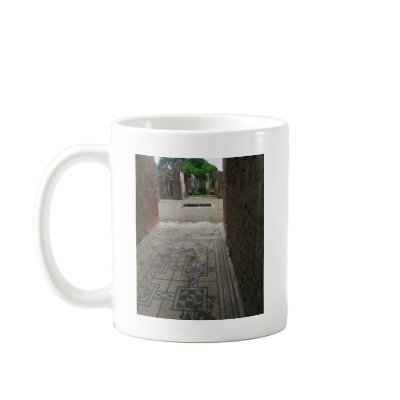 Pompeii Mosaic Floor Mugs by gothicarts