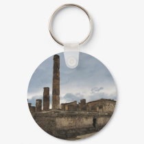 Pompeii - The remaining columns of ancient temple keychains by gothicarts Pompeii - The remaining columns of ancient temple keychains