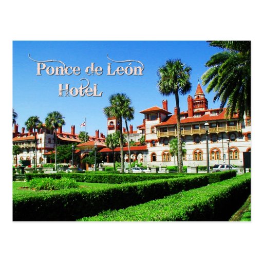 Ponce de Leon Hotel, St. Augustine, Florida Postcard Zazzle