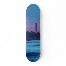 Ponce de Leon Inlet Lighthouse Dusk Skateboard