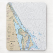 Ponce de Leon Inlet to Cape Canaveral FL Chart mousepads by sailorpatp Ponce de Leon Inlet to Cape Canaveral FL Chart mousepads