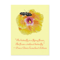 Ponce Denis Écouchard Lebrun Butterfly Quote Post Cards