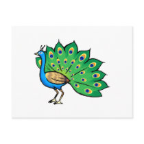 Ponce Peacock postcards by BisforBirds Ponce Peacock postcards