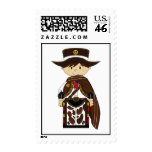 Poncho Cowboy Sheriff Stamp