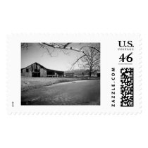 Pond and Barn postage by bhbphotos Pond and Barn postage