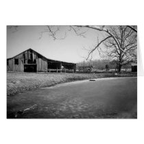 Pond and Barn, Warren County Tennessee cards by bhbphotos Pond and Barn, Warren County Tennessee cards