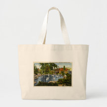 Pond at Clinch Park Traverse City, Michigan Canvas Bags