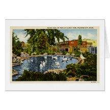 Pond at Clinch Park Traverse City, Michigan Greeting Card
