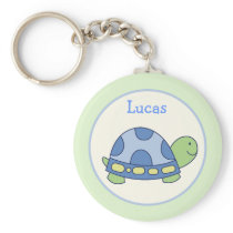 Pond Friends Turtle Favor or Name Tag KEYCHAIN