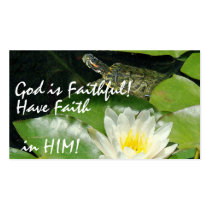 Pond God is Faithful! Card business cards