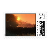  Pond in autumn postage