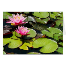 Pond Lilypad & Turtle Card