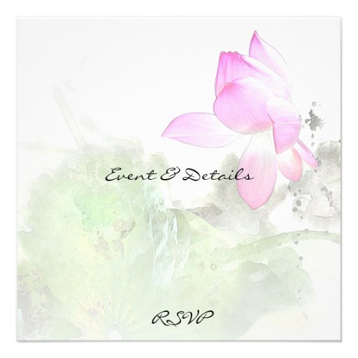 POND LOTUS l Chinese Brush Painting Art Announcements