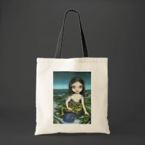 Pond mermaid and Lily the frog bags by tanyabond Pond mermaid and Lily the frog bags
