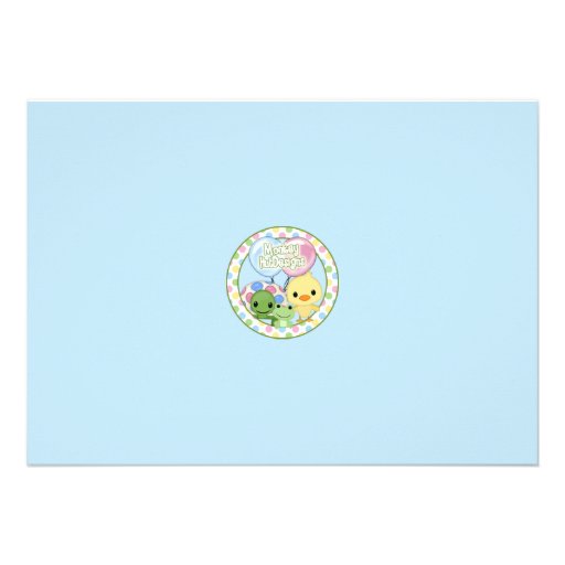 Pond Pals Duck Baby Shower Invitation Frog #2