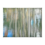 Pond Reflections ...abstract Stretched Canvas Print