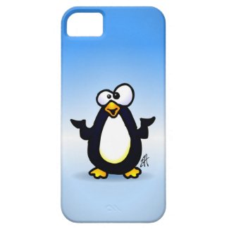 Pondering Penguin iPhone 5 Case