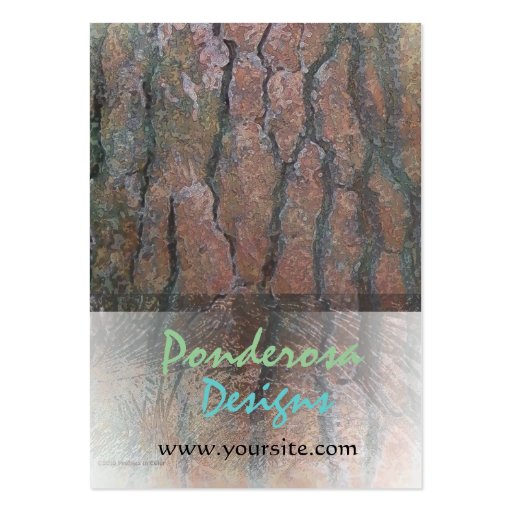 Ponderosa Designs Business Card (front side)