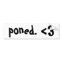 Poned bumper stickers