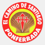 Ponferrada Round Stickers