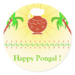 Pongal pot and sugarcane stickers