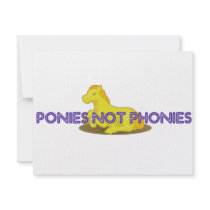 Ponies Not Phonies invitations