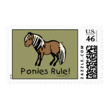 Ponies Rule! Postage Stamps