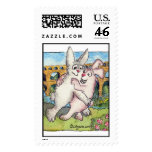 Pont du Gard Rabbits Dancing Custom Postage Stamps
