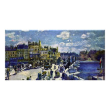 Pont-Neuf By Pierre-Auguste Renoir (Best Quality) Photo Greeting Card