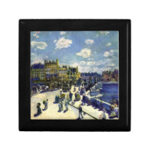 Pont-Neuf by Pierre Renoir Trinket Boxes
