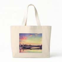 "Pont Neuf Paris" France Watercolor Art Canvas Bag