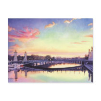 "Pont Neuf Paris" France Watercolor Art postcards by PaulJacksonart "Pont Neuf Paris" France Watercolor Art postcards