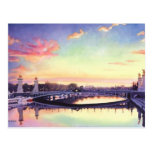 "Pont Neuf Paris" France Watercolor Art Postcards