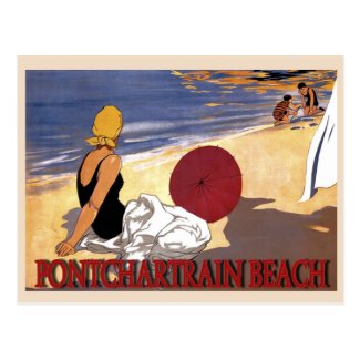 Pontchartrain Beach Family Bathing Post Card