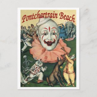 Pontchartrain Beach Poster postcard