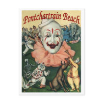 Pontchartrain Beach Poster postcards by figstreetstudio Pontchartrain Beach Poster postcards