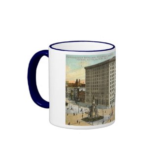 Pontchartrain Hotel, Detroit MI 1908 Vintage mug