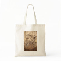 Ponte del Piovan by James Abbott McNeill Whistler Tote Bags
